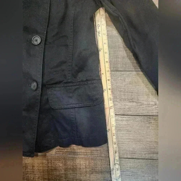GAP WOMEN'S BLACK WOOL PEA COAT SIZE SMALL - Picture 5 of 5